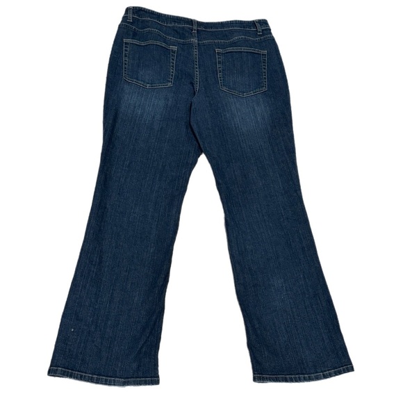 Coldwater Creek Womens Mid Rise Bootcut Jeans Dark Denim Pants Sz 14 Regular - Picture 4 of 14
